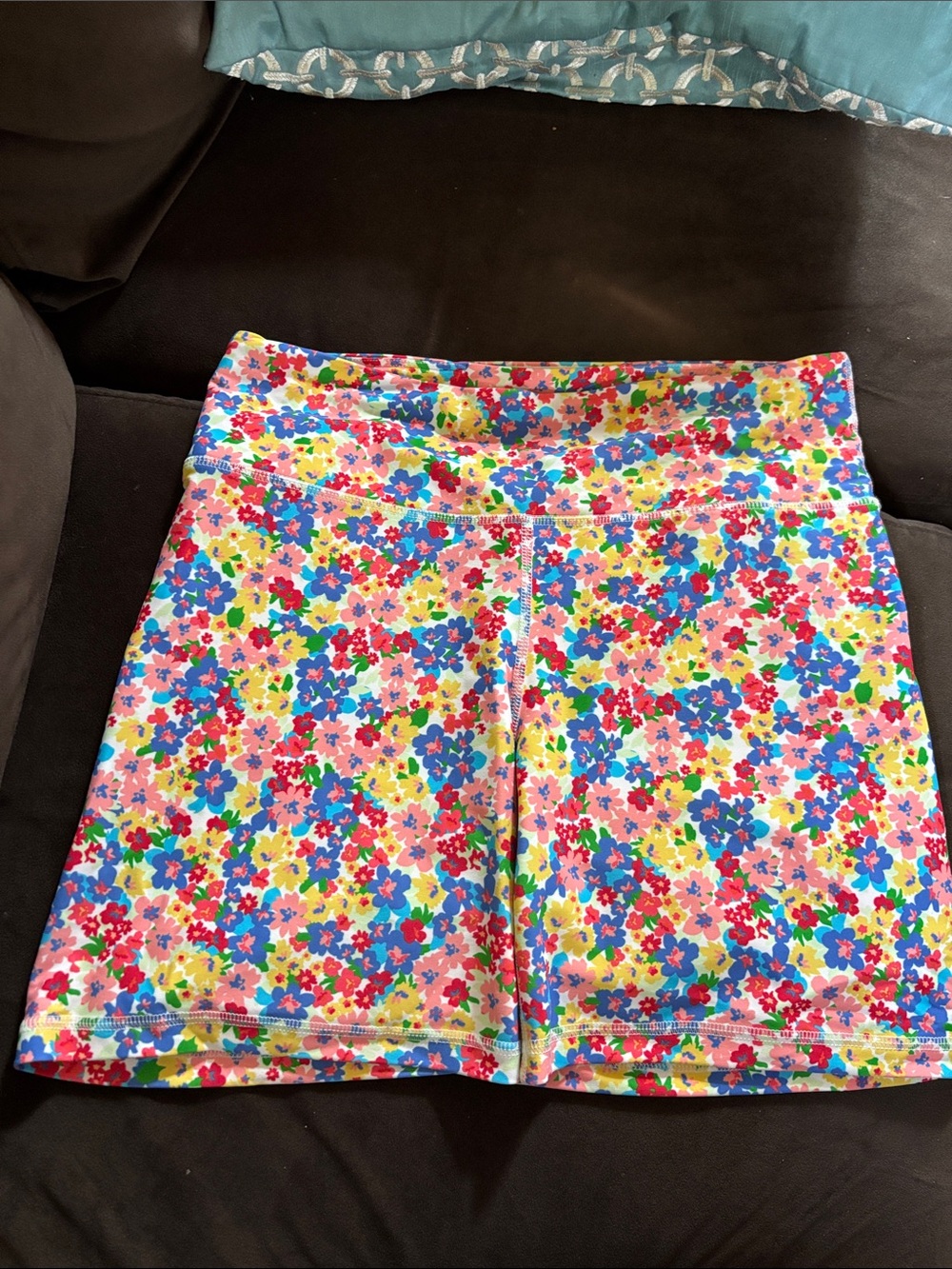 Floral Multicolor Active Shorts - Women's